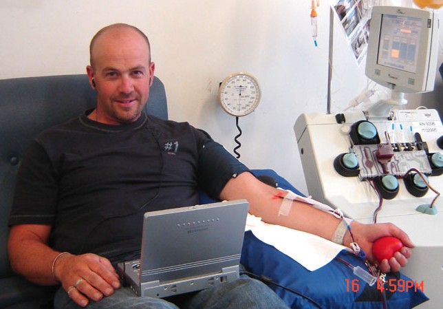 Picture of Jeff, blood and platelet donor