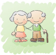 cartoon of grandparents summary image