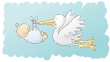 cartoon of stork summary image