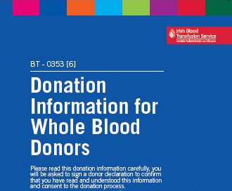 Clinic Blood Donation Information Leaflet summary image