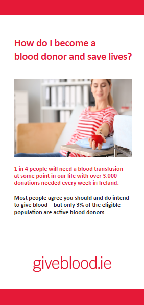 Blood donation leaflet