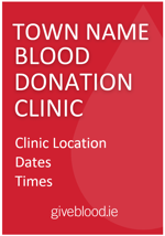 blood drop promotion poster