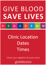 give blood clinic poster